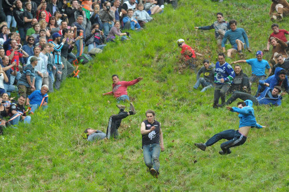 Cheese Rolling race