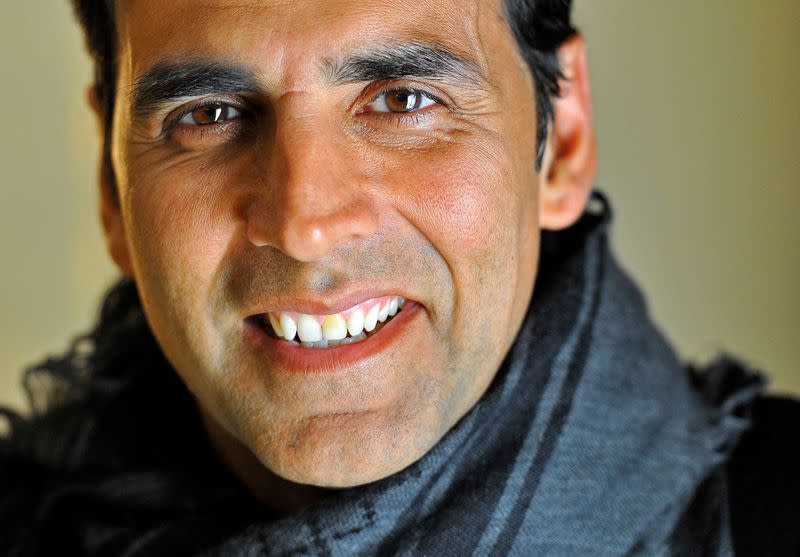 Bollywood actor Akshay Kumar poses for a portrait during a photocall for his forthcoming film "Thank You" in central London