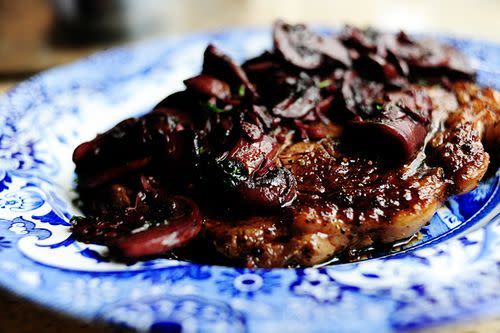 Steak with Burgundy Mushroom Sauce