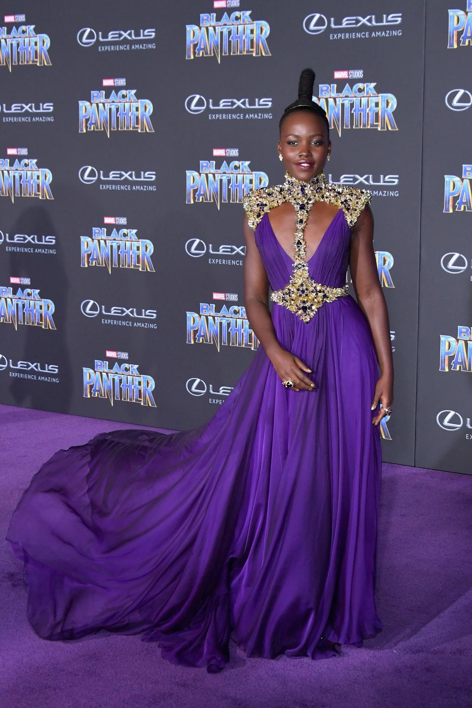 Lupita Nyong'o Marvel's 'Black Panther premiere January 2018