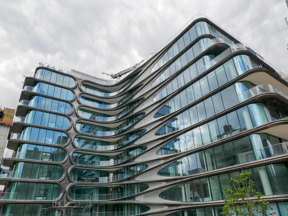 Manhattan's Zaha Hadid–designed condo, where a penthouse recently sold for $24.95 million.
