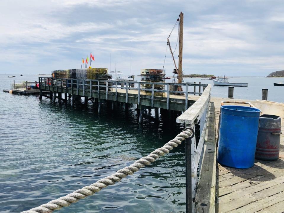 Newly awarded federal funds will help Kennebunkport renovate the Cape Porpoise Pier, seen here under pleasant skies on Monday, May 2, 2022.