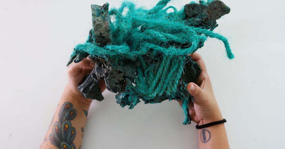 Researchers found plastic rocks on Trindade Island, a volcanic island more than 600 miles east of Espírito Santo in Brazil. Much of the plastic comes from fishing nets, which wash up on the beach and can melt when temperatures rise.