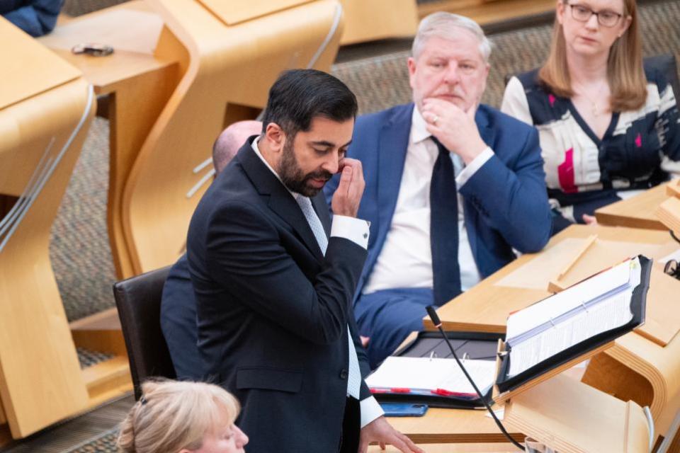 The National: First Minister Humza Yousaf faces a vote of no-confidence - but what happens if he loses?