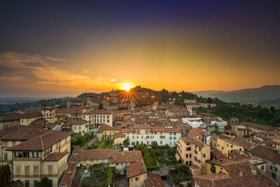 Bergamo, view of the Upper Town