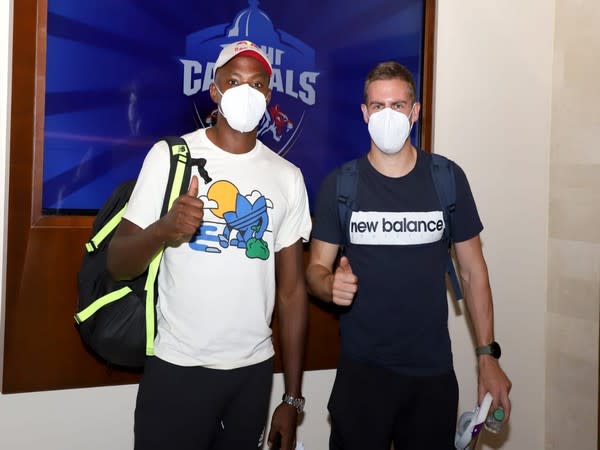 Kagiso Rabada and Anrich Nortje (Photo: Delhi Capitals)