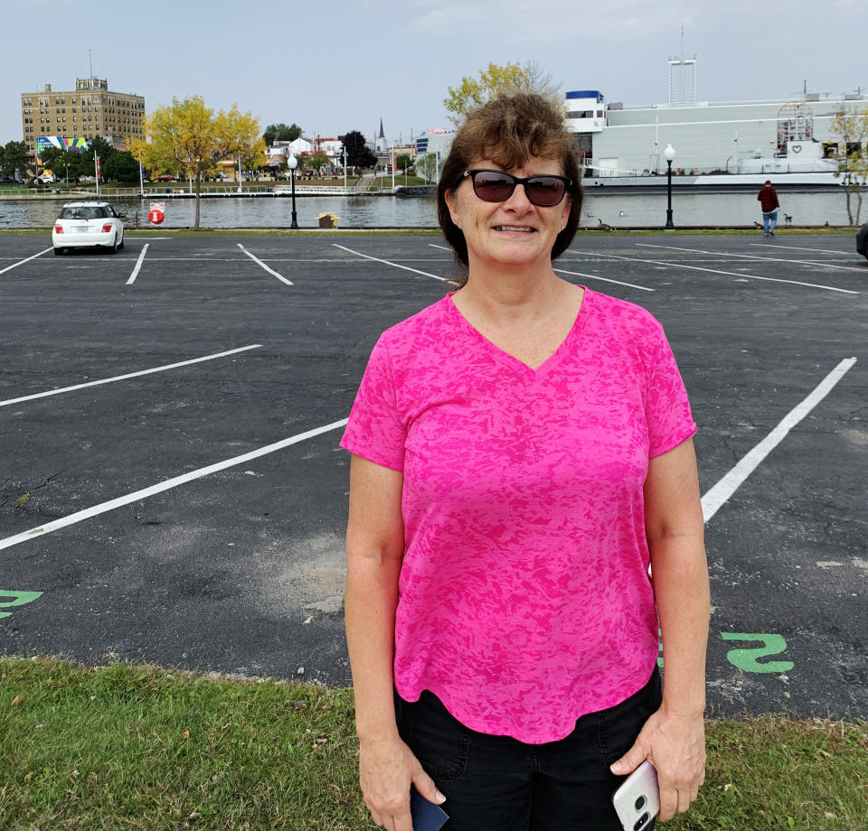 Image: Manitowoc, Wisconsin resident (Adam Edelman / NBC News)