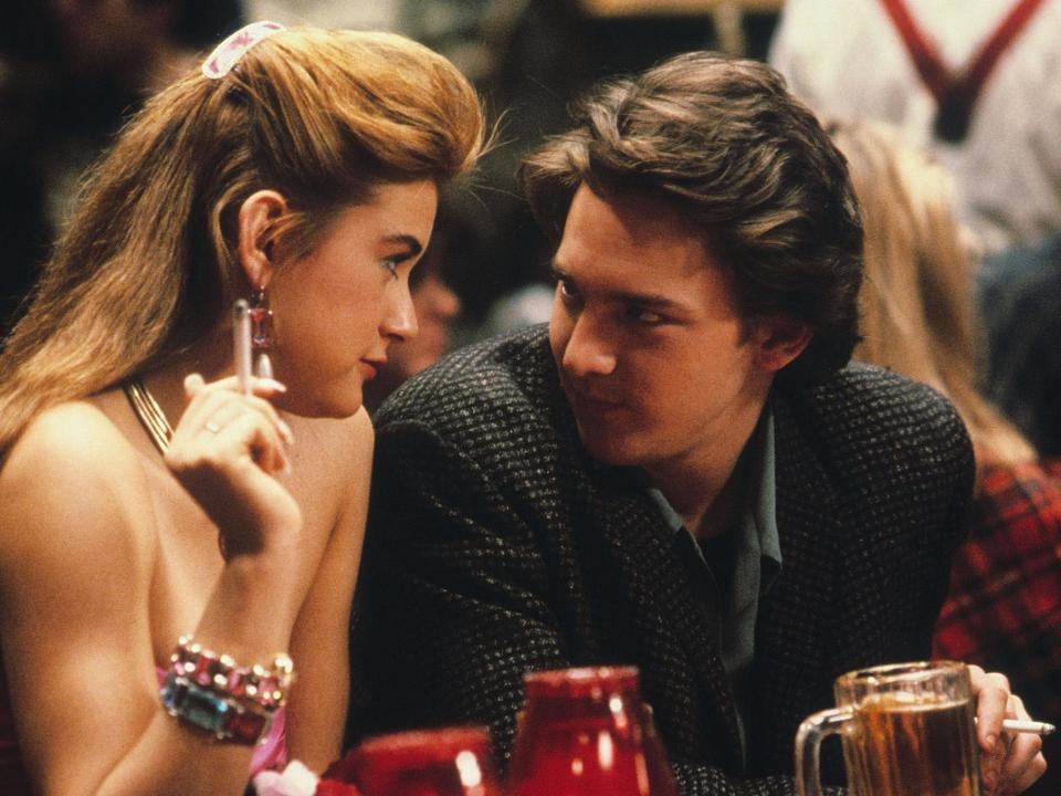 Off the rails: with Andrew McCarthy in St Elmo’s Fire, 1985Rex