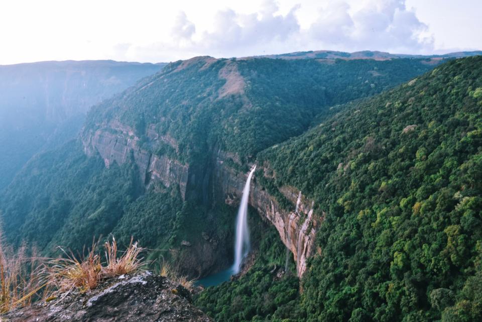 Cherrapunjee in the Khasi Hills of north-east India lies in a region of waterfalls, lush forest and verdant gorges - GETTY