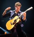 Shawn Mendes wows the crowd as he performs on stage at The O2 Arena on Tuesday in London.