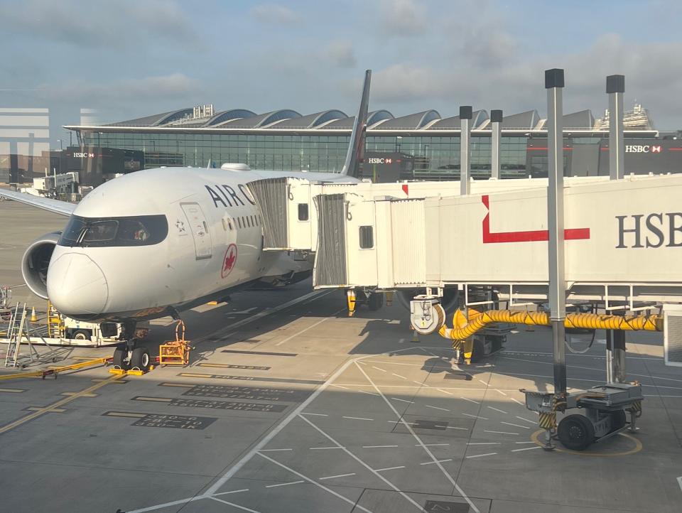 Flying internationally on an Air Canada 787.