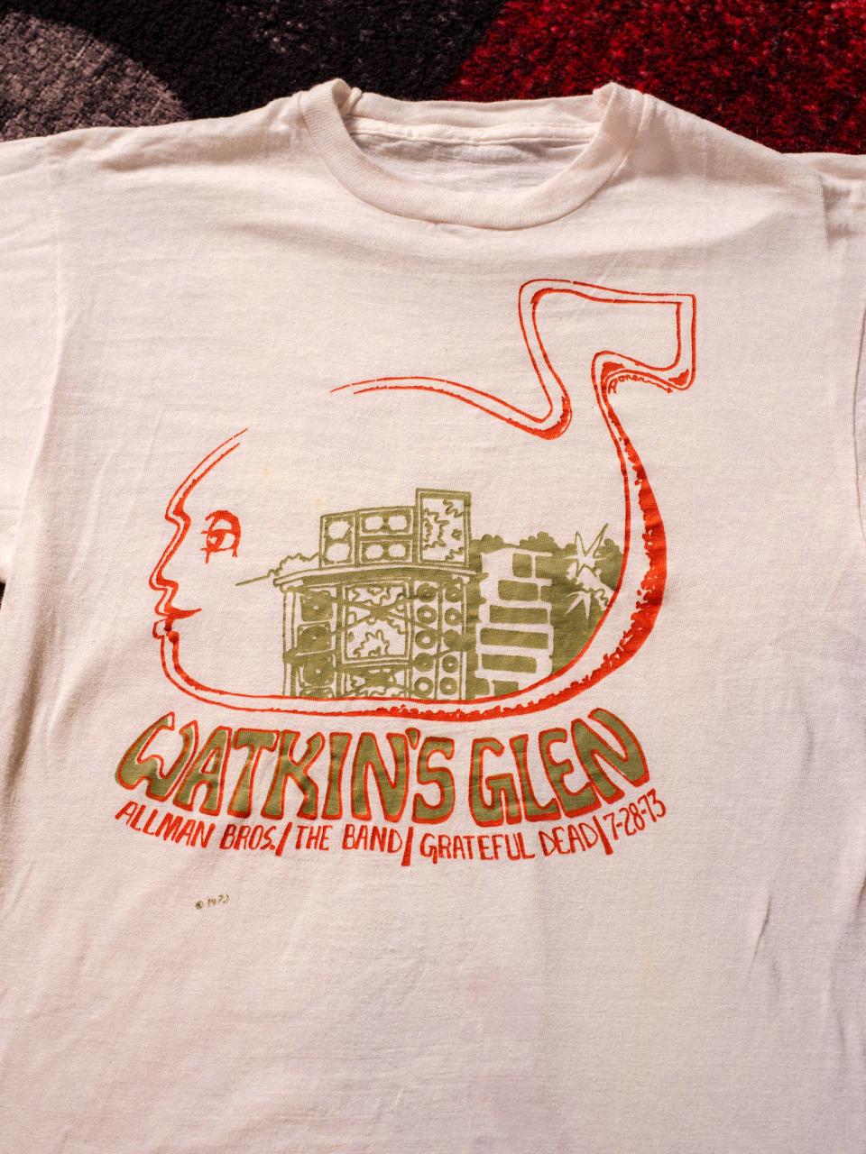 A bootleg for the Watkins Glen Summer Jam, depicting the Dead’s sound system, 1973.