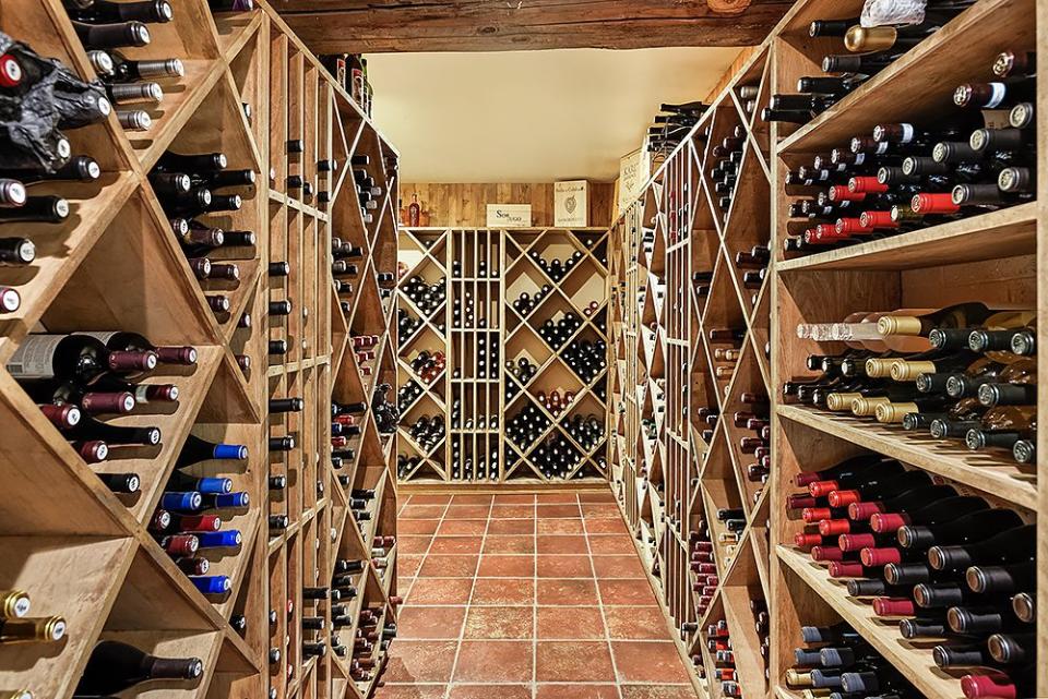 7) Despite its location, the ranch has an extensive wine collection.