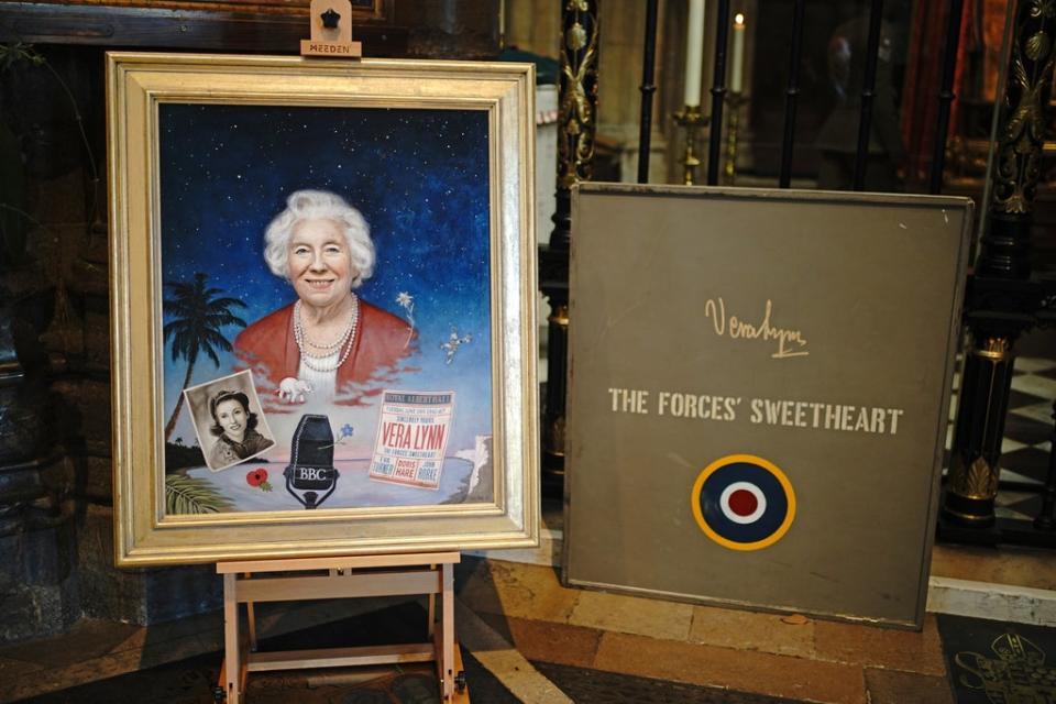 The thanksgiving service celebrated the life and work of the late Dame Vera Lynn (Yui Mok/PA) (PA Wire)