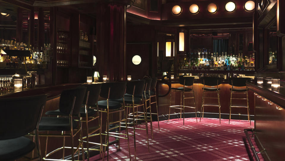 Inside Burberry’s Knight Bar.