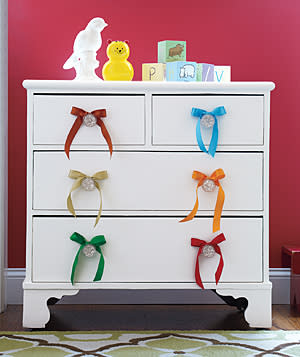 Dress Up a Dresser With Ribbons