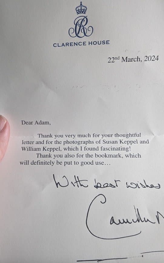 A letter from the Queen