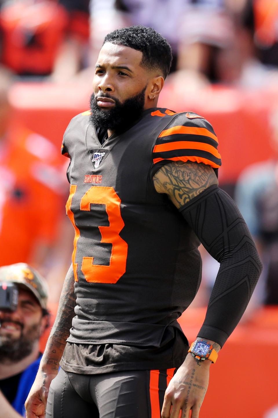 <h1 class="title">NFL: SEP 08 Titans at Browns</h1><cite class="credit">Frank Jansky/Icon Sportswire via Getty Images</cite>