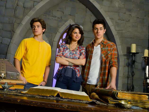 From left: Jake T. Austin, Selena Gomez and David Henrie on 