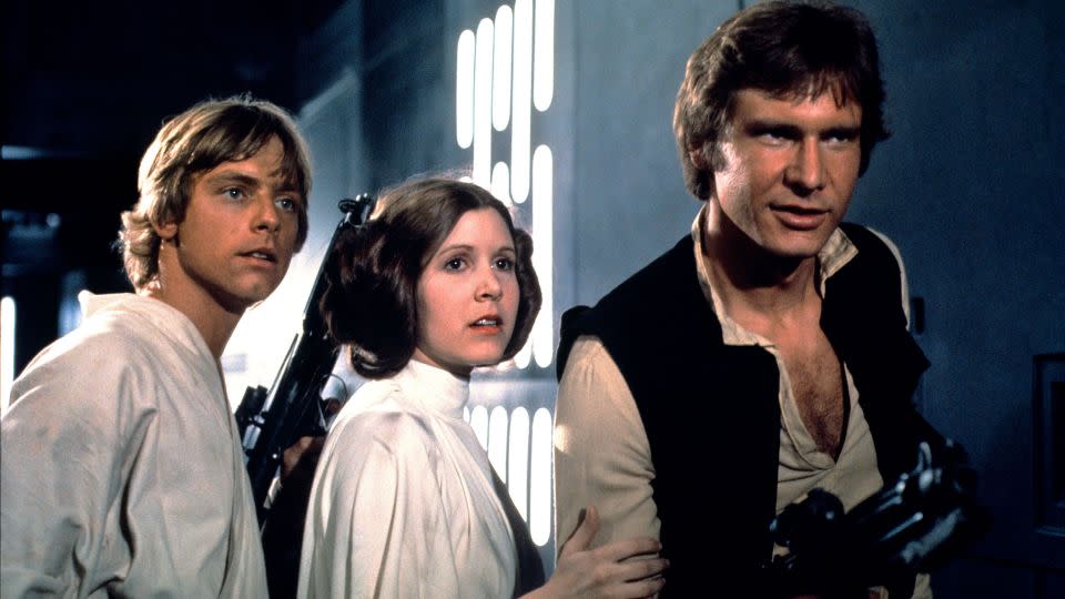 Luke, Leia and Han develop an odd love triangle in "A New Hope." - Lucasfilm Ltd/Everett Collection