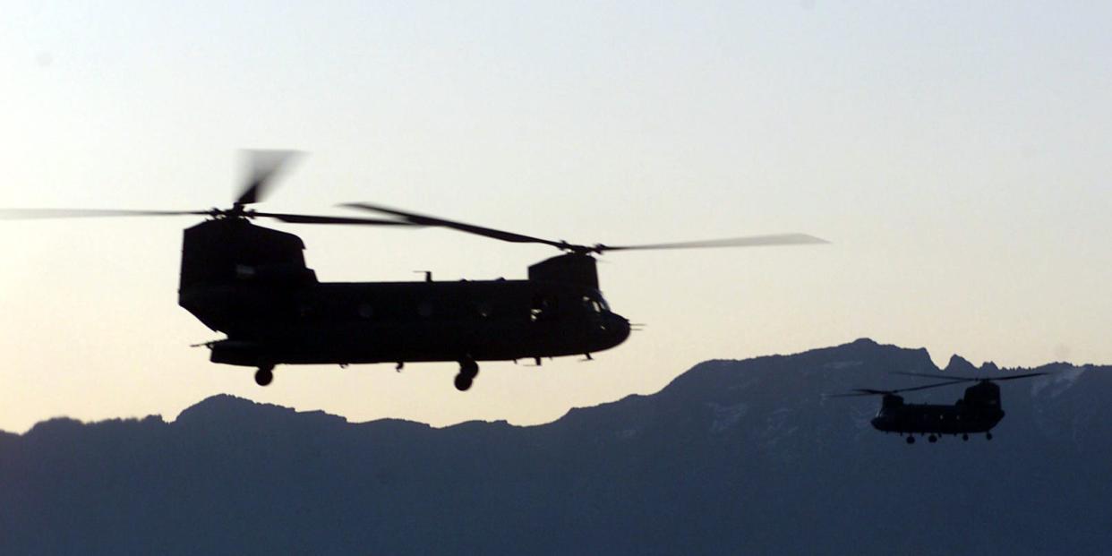 CH-47 Chinook helicopter Operation Anaconda Afghanistan