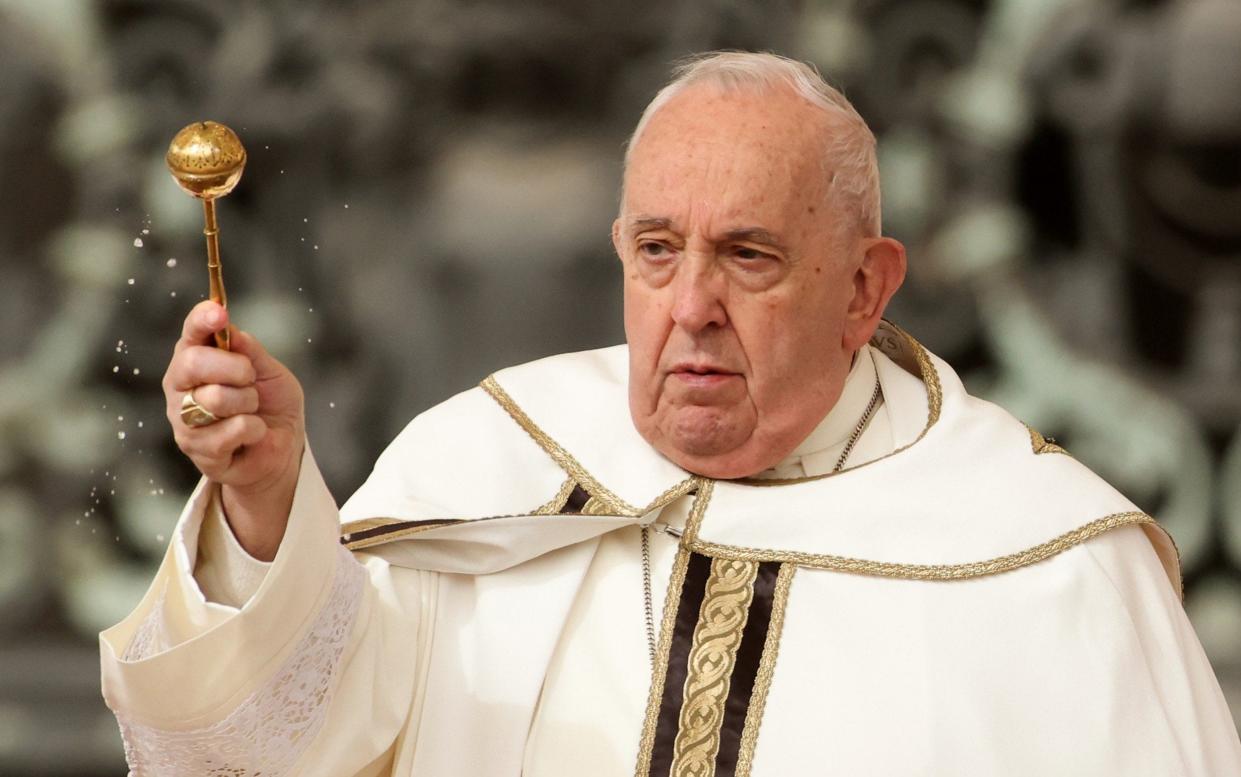 Pope Francis presides over the Easter Mass at St. Peter's Square