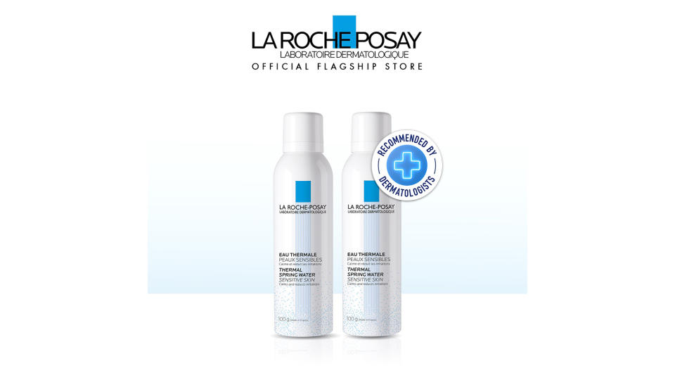 La Roche-Posay Thermal Spring Water Twinpack 300ml | Hydrating Face Mist safe for newborns, children, pregnant women. (Photo: Shopee SG)