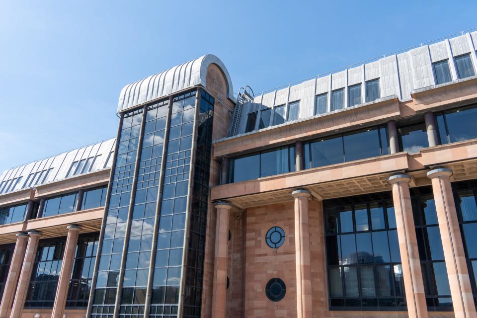 Newcastle Law Courts  - Crown and Magistrates, located on the Quayside in Newcastle upon Tyne, UK.