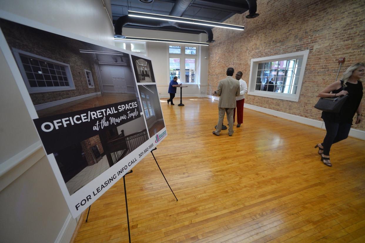 The first two floors of the Masonic Temple, purchased and rehabilitated by local developer Don Bowman, have been finished.