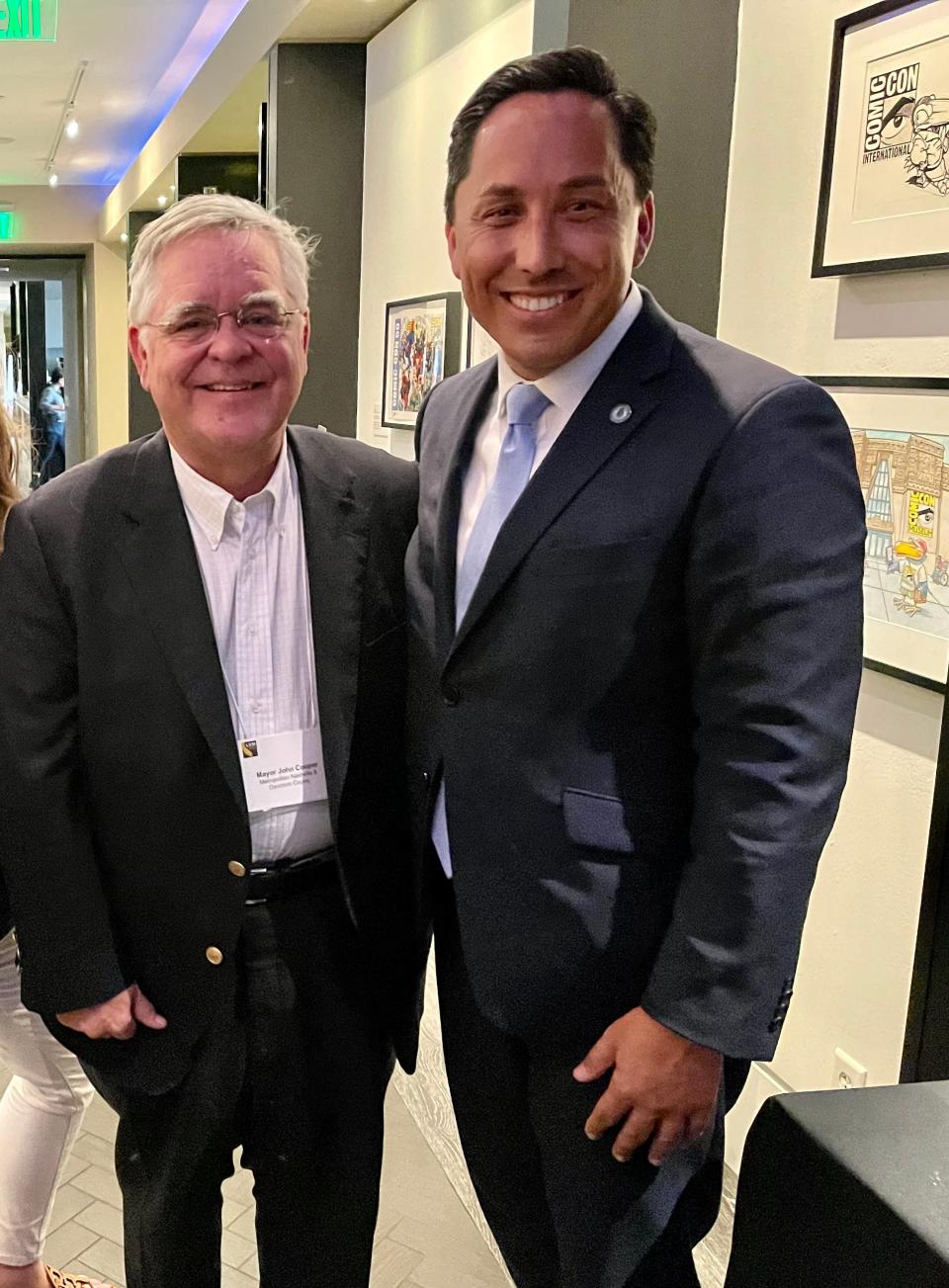 Nashville Mayor John Cooper with San Diego Mayor Todd Gloria