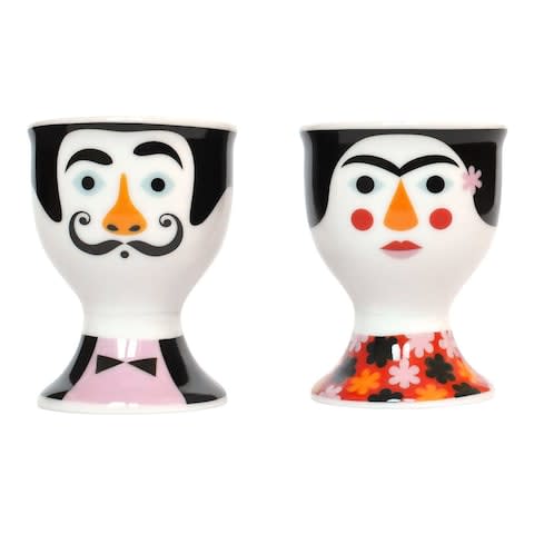 Omm Salvador Dali and Frida Kahlo Egg Cups - Credit: Trouva