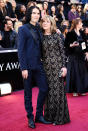 Russell Brand and his mother Barbara arrive at the 83rd Annual Academy Awards on February 27, 2011 in Hollywood, California.