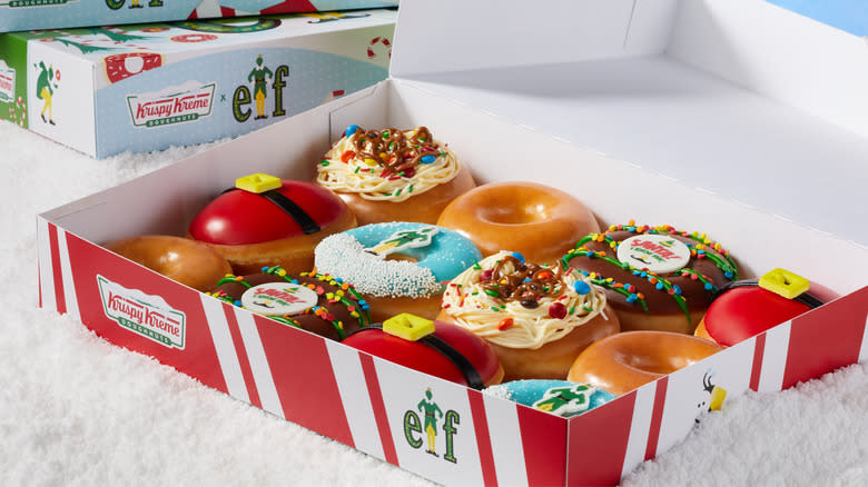 Krispy Kreme 'Elf' donuts in box