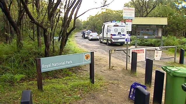 Search crews set out into the Royal National Park near Bundeena. Source: 7 News