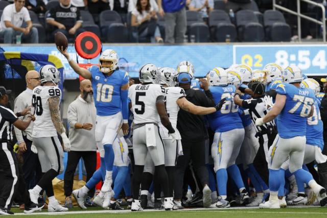 Chargers-Raiders takeaways: Ex-teammates irked by Jerry Tillery's hit on  Justin Herbert