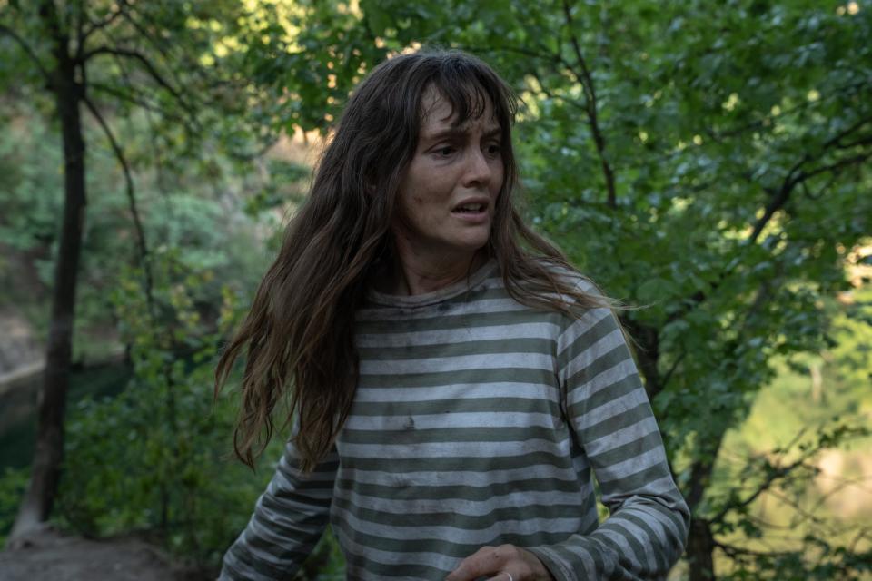 Leighton Meester stars as a woman on a rafting trip with her brother that goes violently wrong in the thriller "River Wild," a redo of the 1994 film.