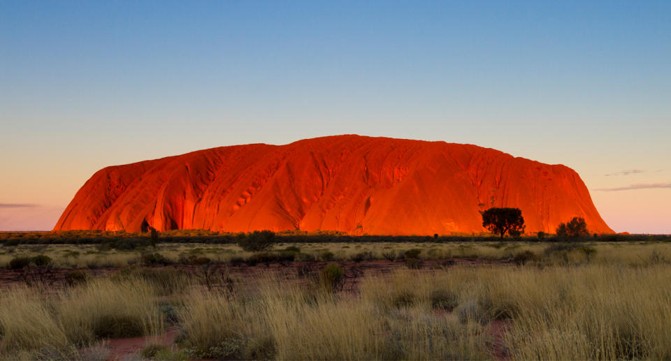 The video was filmed on top of Uluru, in the Northern Territory. 