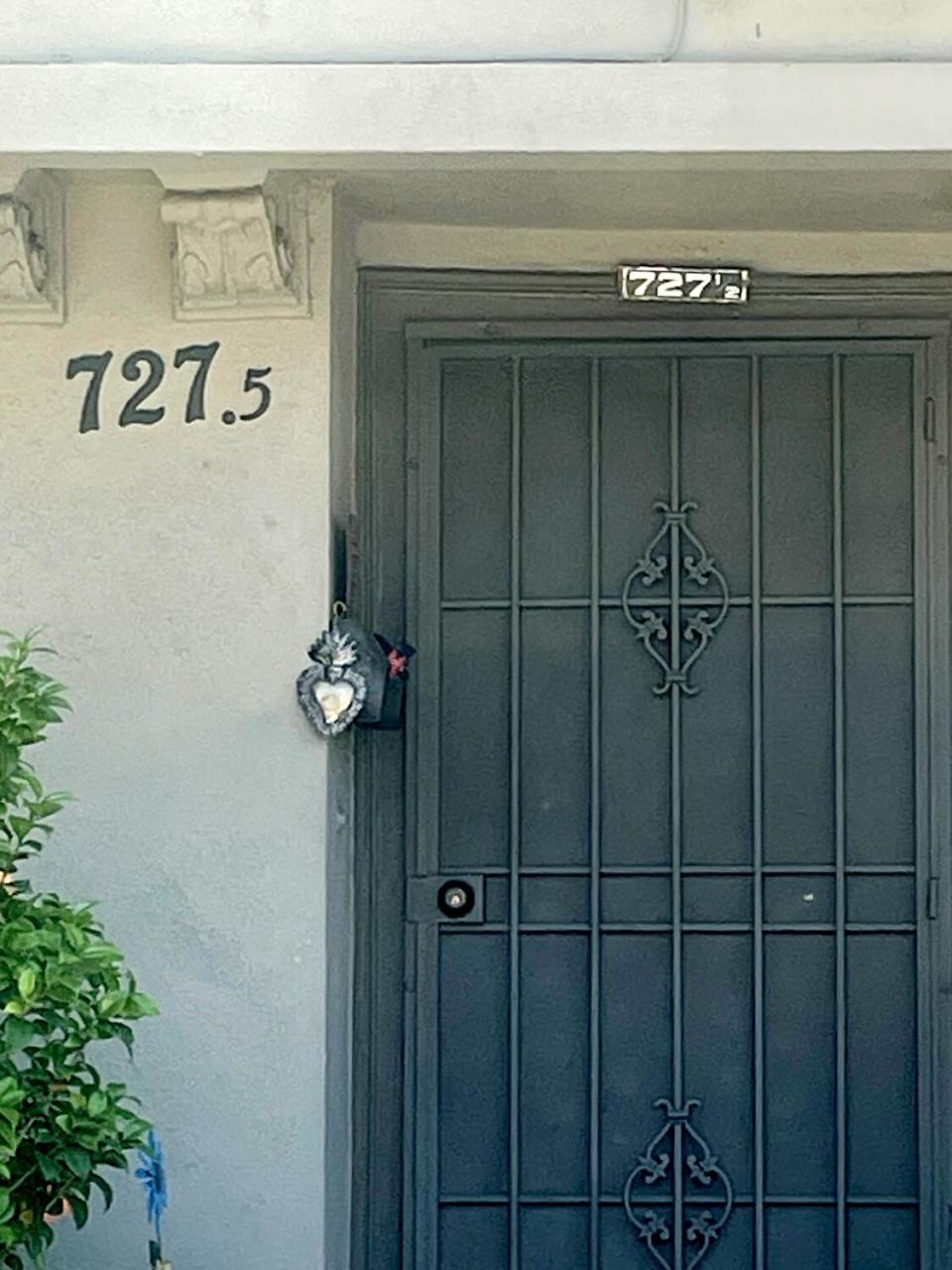 A door with a fractional address in Los Angeles