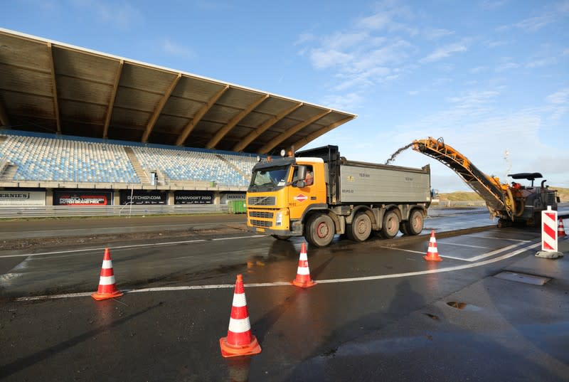 Zandvoort circuit is renovated for the Formula 1 2020 Dutch Grand Prix in Zandvoort