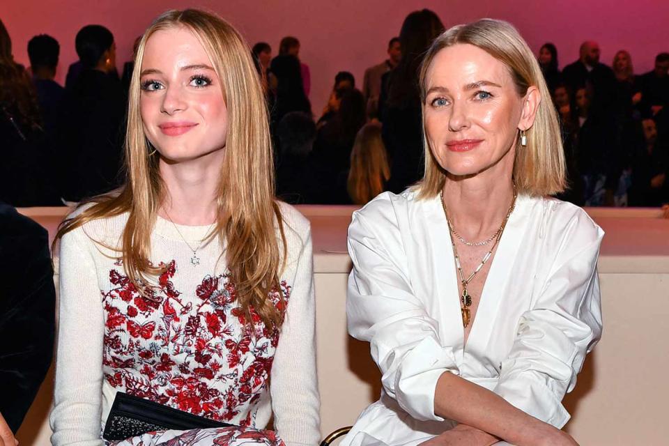 <p>ANDREA RENAULT/AFP via Getty Images</p> Right to left: Naomi Watts and child Kai, 15