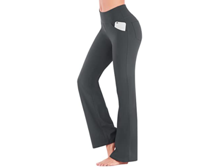 These comfy boot-cut yoga pants have pockets — and they're down to just $24