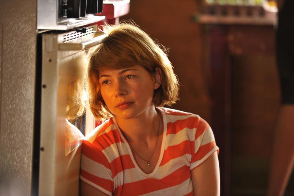 This film image released by Magnolia Pictures shows Michelle Williams in a scene from "Take This Waltz." (AP Photo/Magnolia Pictures)