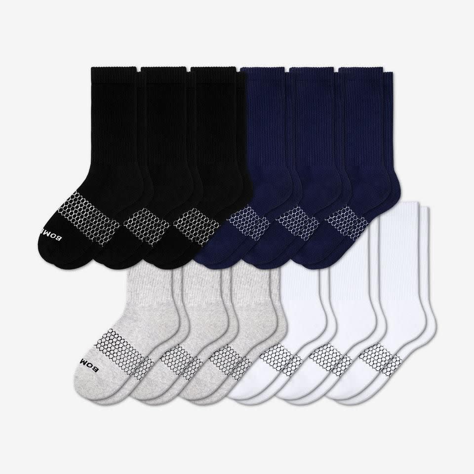 <p>bombas.com</p><p><strong>$122.40</strong></p><p><a href="https://bombas.com/products/mens-all-calf-sock-12-pack?variant=mixed-solids&size=l" rel="nofollow noopener" target="_blank" data-ylk="slk:BUY IT HERE;elm:context_link;itc:0;sec:content-canvas" class="link ">BUY IT HERE</a></p><p>Socks <em>could </em>be a boring gift, but they won't be if they're Bombas. Go all out on a drawer replacement for the ultimate gift. </p>