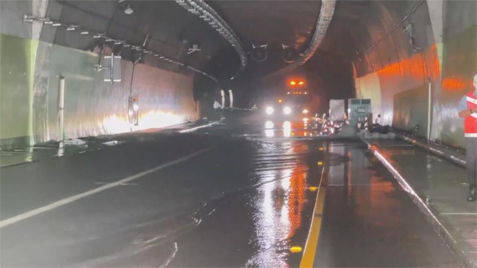 連日大雨！蘇瓜改中仁隧道積水　部分路段切斷電力檢修機房