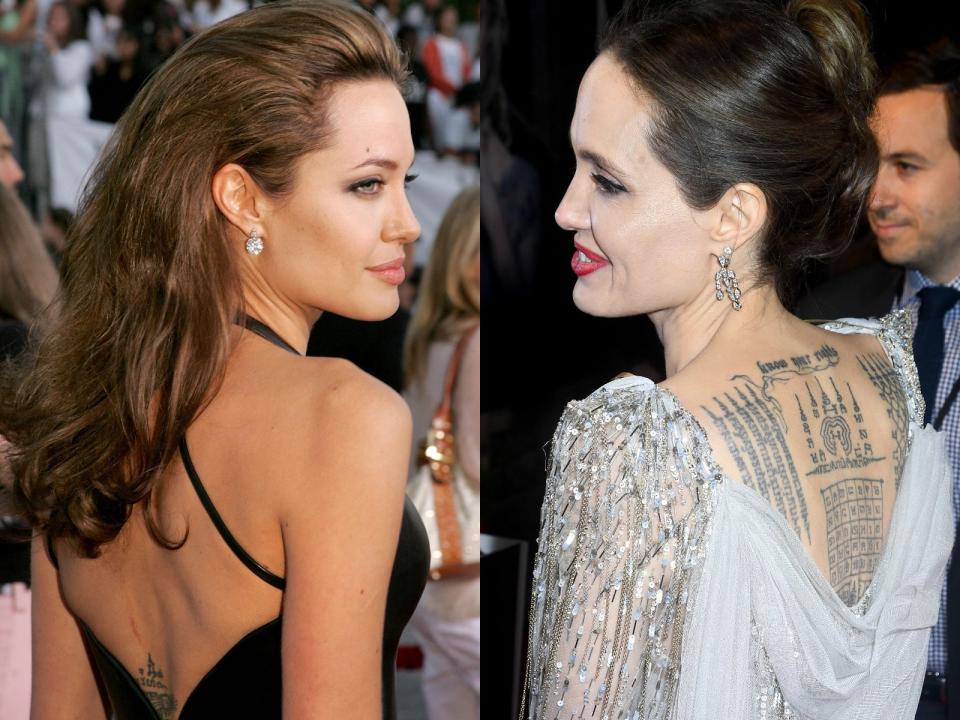 angelina jolie tattooos