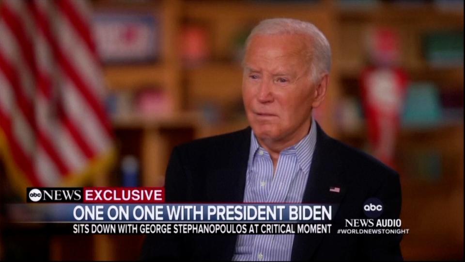 President Joe Biden responds to criticism of his debate performance in an exclusive interview with ABC News anchor George Stephanopoulos.