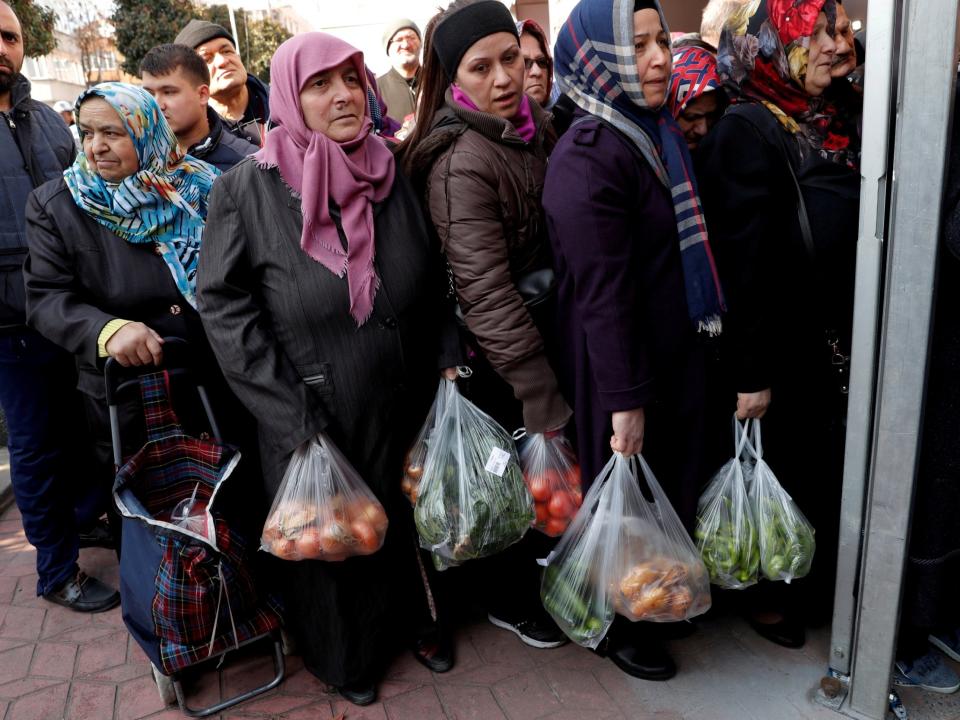 Cheap vegetables and cries of terror: the high stakes of Turkey’s local elections