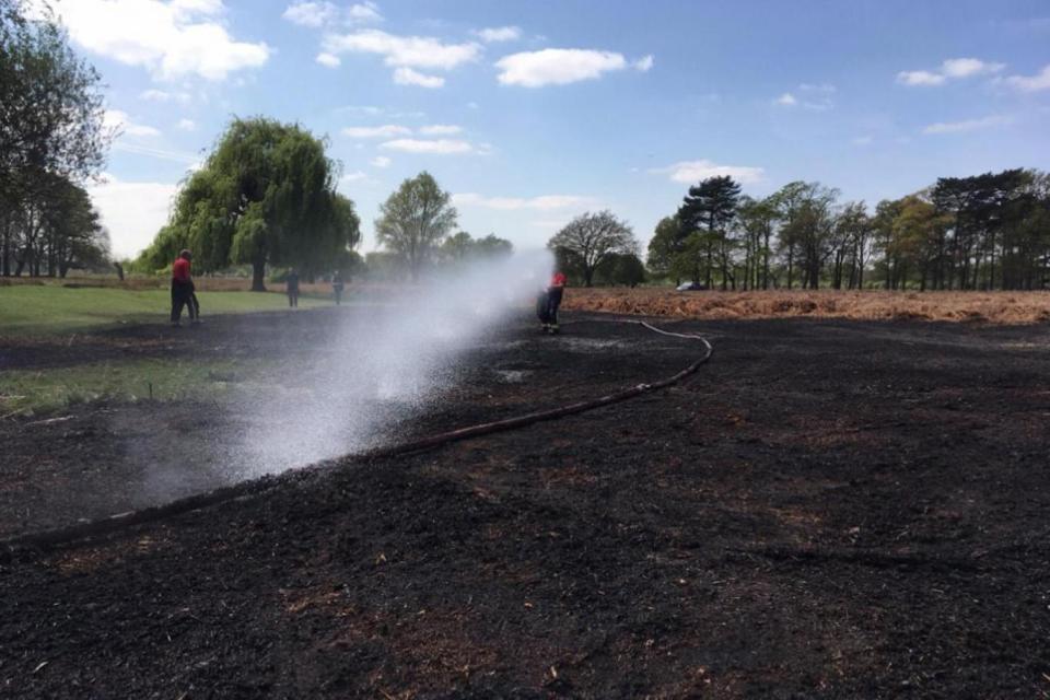 Warning: firefighters have reminded people of the dangers barbecues and cigarettes can pose (London Fire Brigade)