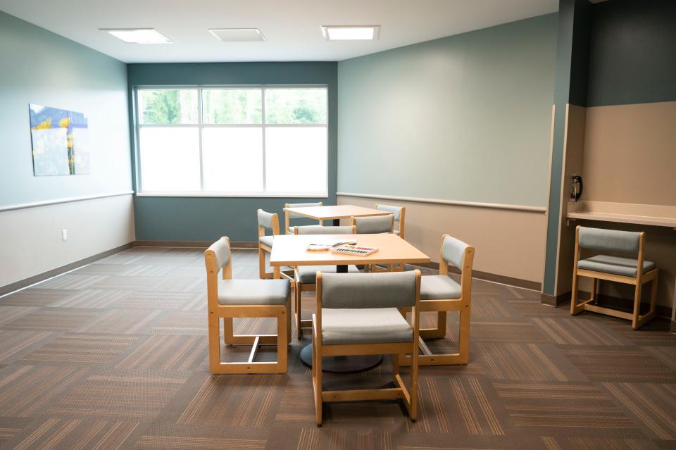 A patient activity area at Bronson Behavioral Health Hospital in Battle Creek on Thursday, June 15, 2023.