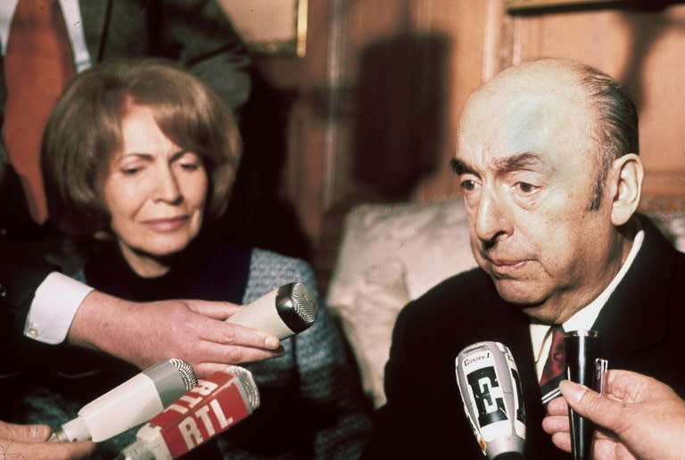 Pablo Neruda, shown here with his third wife Matilde Urrutia, was a celebrated poet, politician, diplomat and bohemian who died in 1973 aged 69